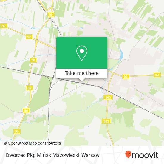 Dworzec Pkp Mińsk Mazowiecki map