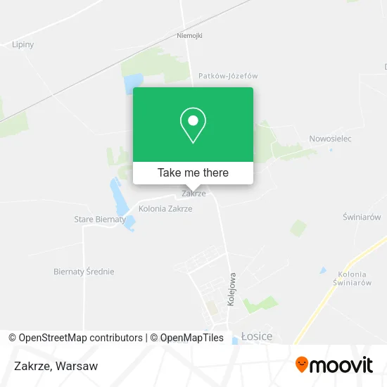 Zakrze map