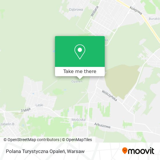 Polana Turystyczna Opaleń map