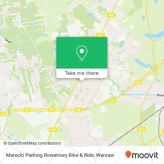 Карта Marecki Parking Rowerowy Bike & Ride