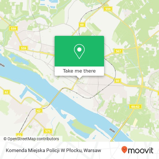 Komenda Miejska Policji W Płocku map