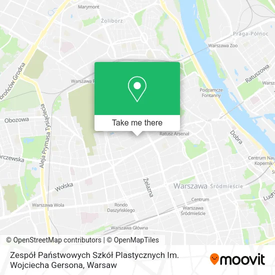 Zespół Państwowych Szkół Plastycznych Im. Wojciecha Gersona map