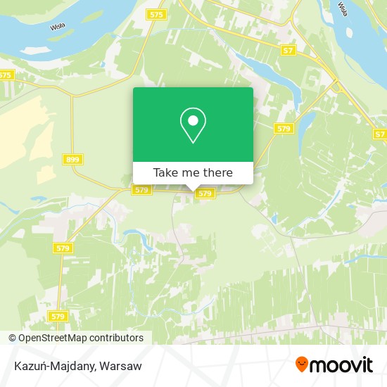 Kazuń-Majdany map