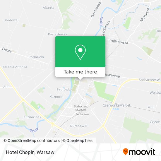 Hotel Chopin map