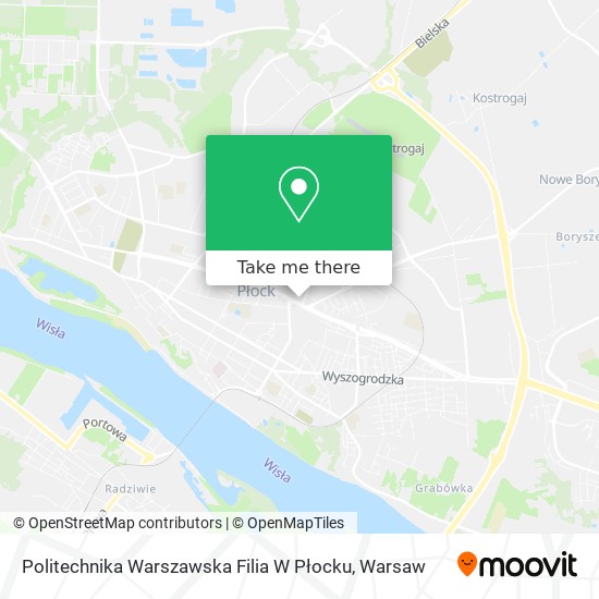 Politechnika Warszawska Filia W Płocku map