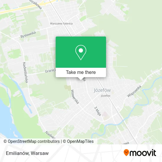 Emilianów map