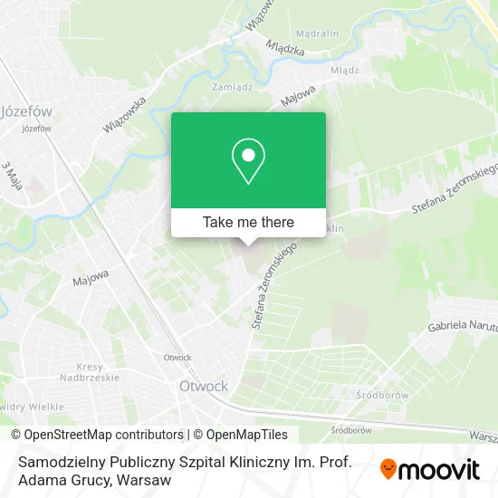 Samodzielny Publiczny Szpital Kliniczny Im. Prof. Adama Grucy map