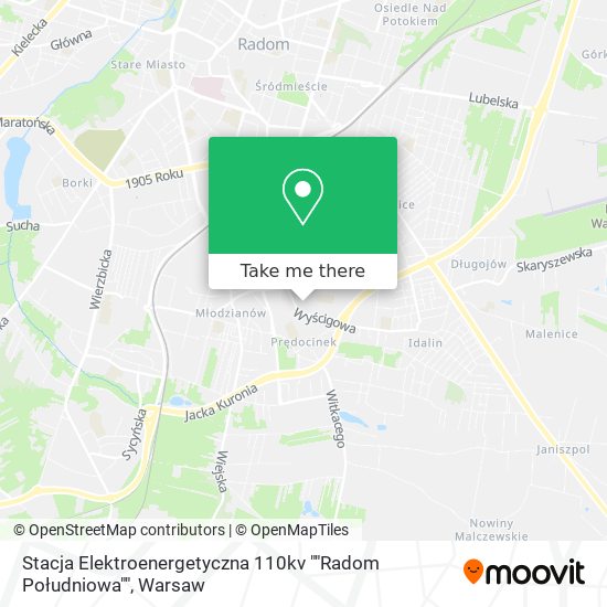 Stacja Elektroenergetyczna 110kv ""Radom Południowa"" map