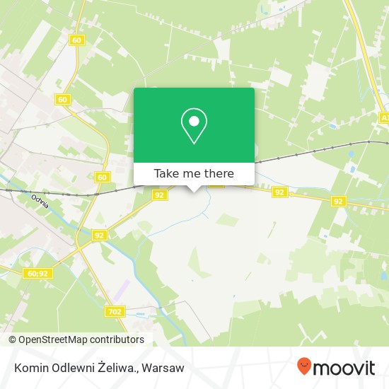 Komin Odlewni Żeliwa. map