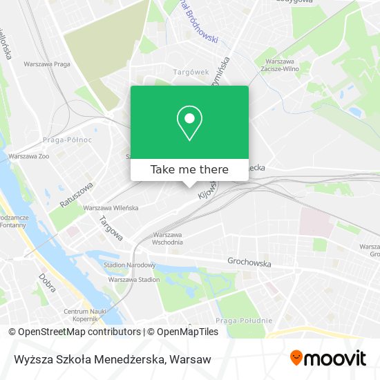 Wyższa Szkoła Menedżerska map