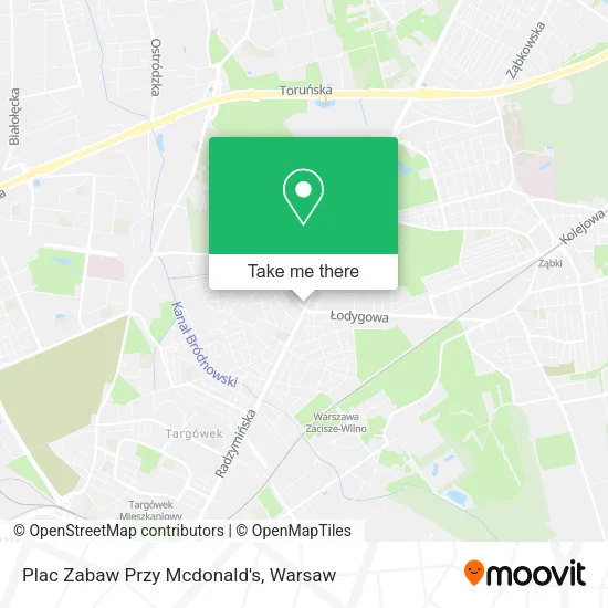 Карта Plac Zabaw Przy Mcdonald's