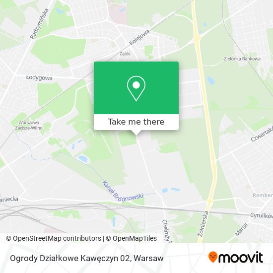 Ogrody Działkowe Kawęczyn 02 map