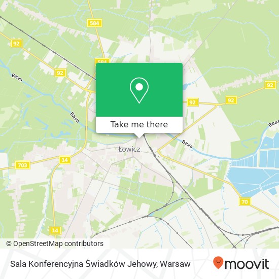 Sala Konferencyjna Świadków Jehowy map