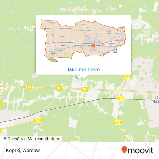 Koprki map