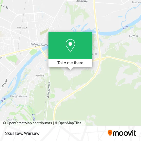 Skuszew map