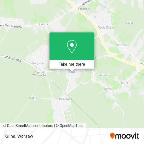 Glina map