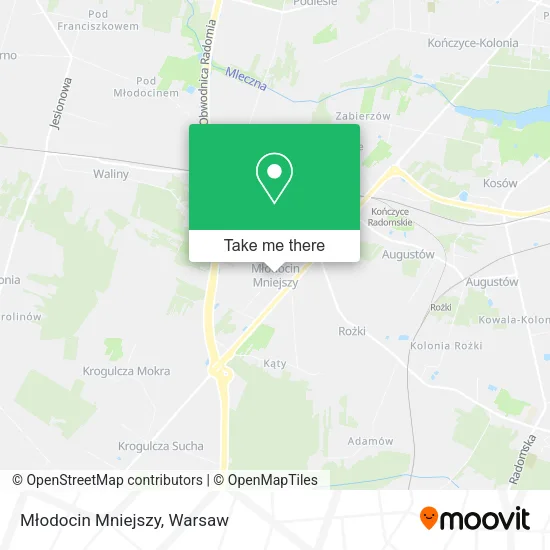 Карта Młodocin Mniejszy