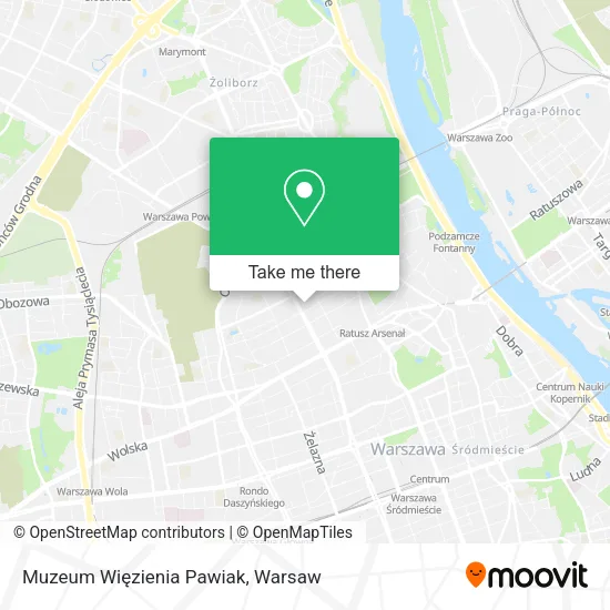 Карта Muzeum Więzienia Pawiak