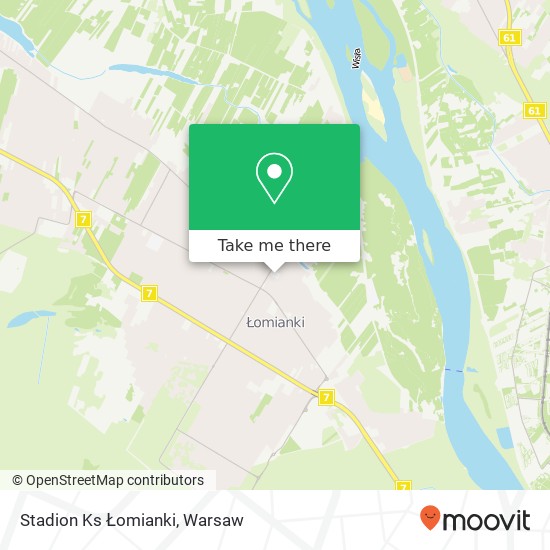 Stadion Ks Łomianki map