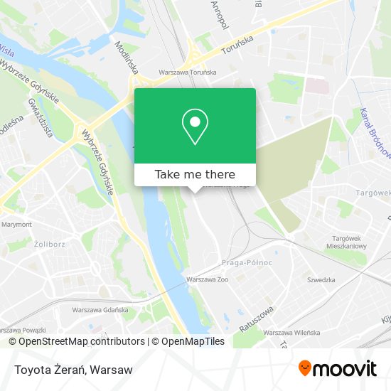 Toyota Żerań map