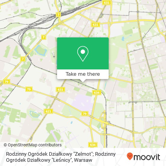 Rodzinny Ogródek Działkowy "Zelmot"; Rodzinny Ogródek Działkowy "Leśnicy" map