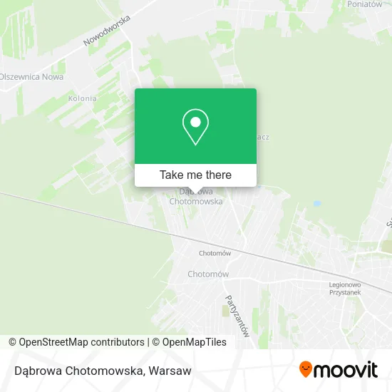 Карта Dąbrowa Chotomowska