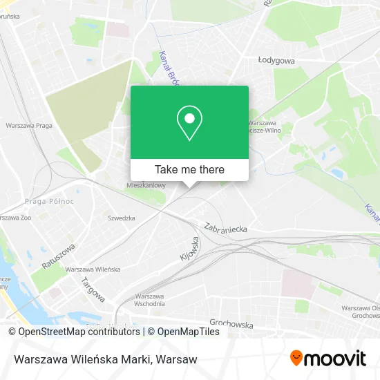 Карта Warszawa Wileńska Marki
