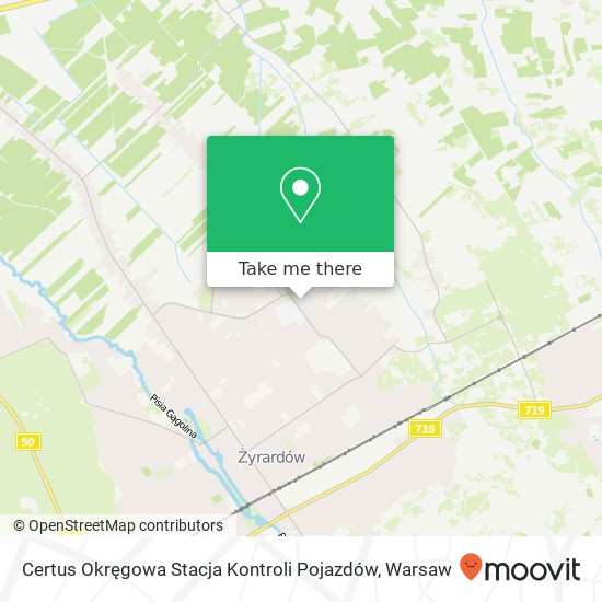 Certus Okręgowa Stacja Kontroli Pojazdów map