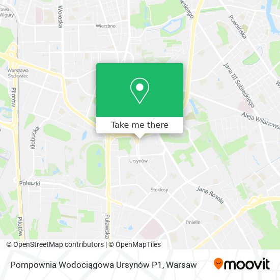 Pompownia Wodociągowa Ursynów P1 map