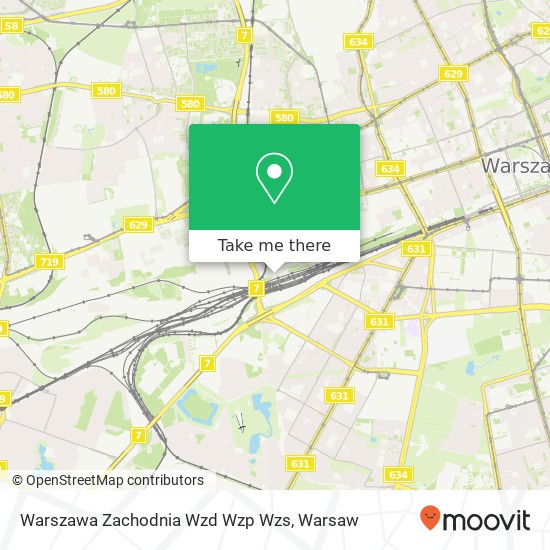 Warszawa Zachodnia Wzd Wzp Wzs map