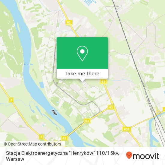 Stacja Elektroenergetyczna "Henryków" 110 / 15kv map