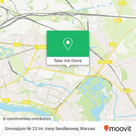 Gimnazjum Nr 23 Im. Ireny Sendlerowej map