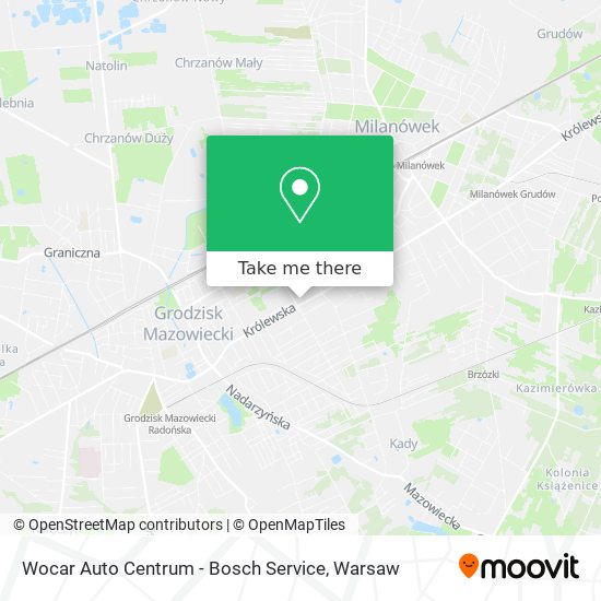 Wocar Auto Centrum - Bosch Service map