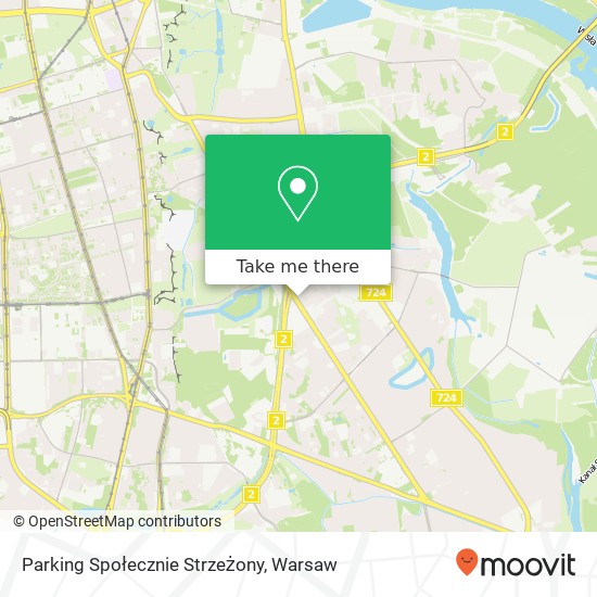 Parking Społecznie Strzeżony map