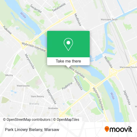 Park Linowy Bielany map