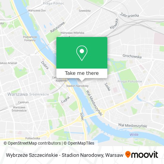 Wybrzeże Szczecińskie - Stadion Narodowy map