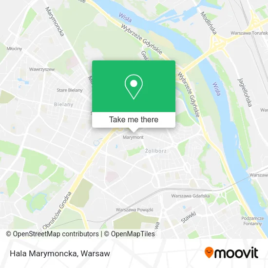 Hala Marymoncka map