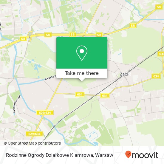 Rodzinne Ogrody Działkowe Klamrowa map