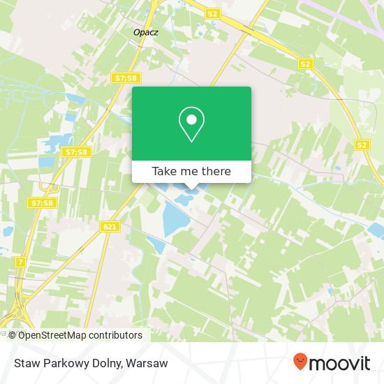 Staw Parkowy Dolny map