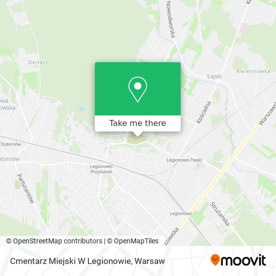 Cmentarz Miejski W Legionowie map