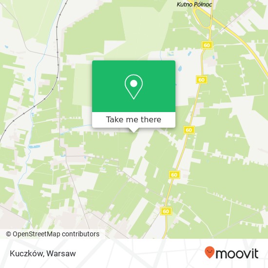 Kuczków map