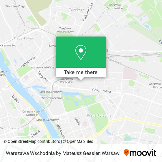 Warszawa Wschodnia by Mateusz Gessler map