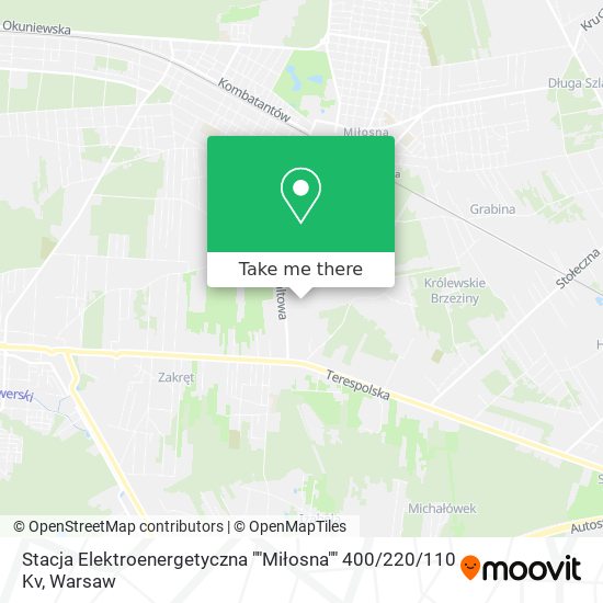 Stacja Elektroenergetyczna ""Miłosna"" 400 / 220 / 110 Kv map