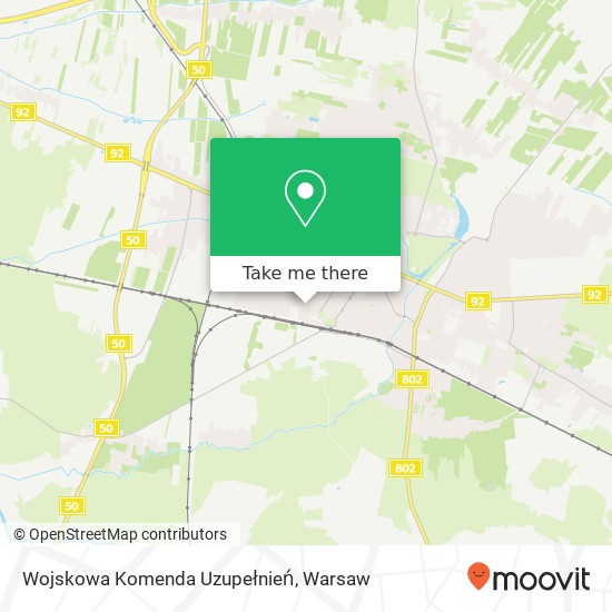 Wojskowa Komenda Uzupełnień map