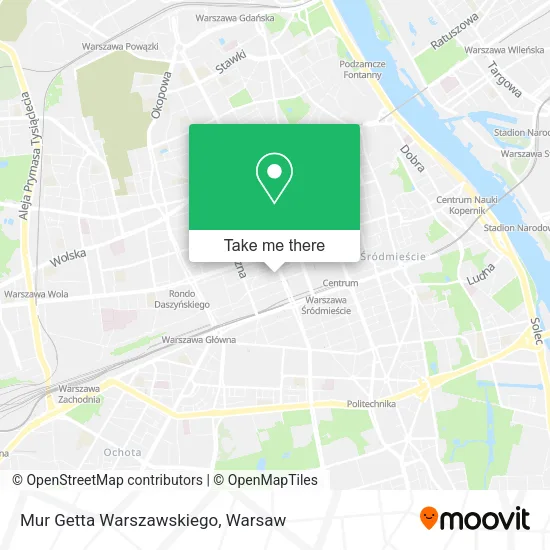 Mur Getta Warszawskiego map