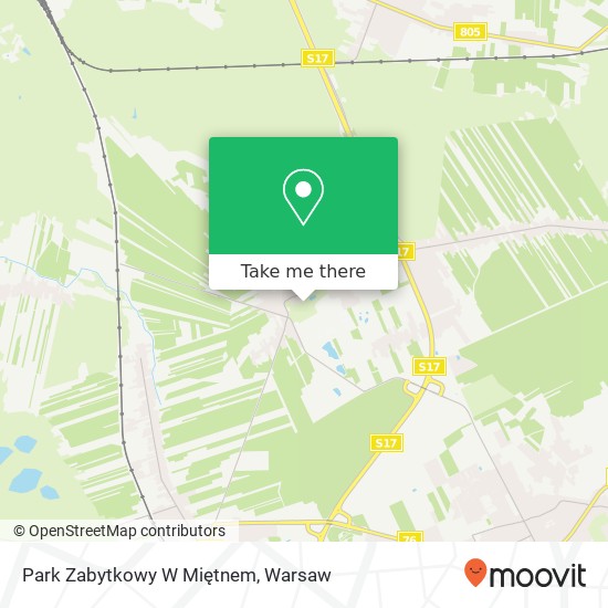 Park Zabytkowy W Miętnem map