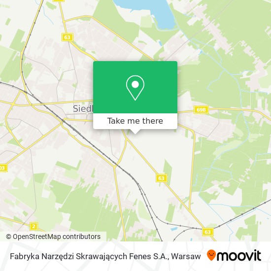 Fabryka Narzędzi Skrawających Fenes S.A. map