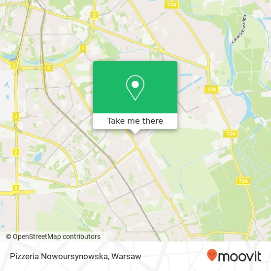 Pizzeria Nowoursynowska map