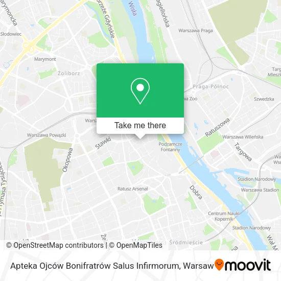 Apteka Ojców Bonifratrów Salus Infirmorum map