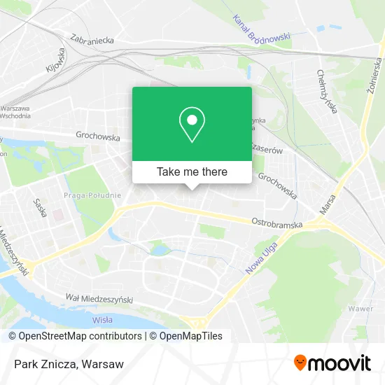 Park Znicza map